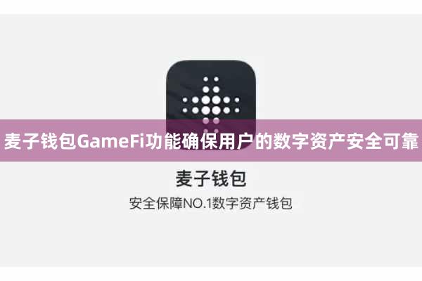 麦子钱包GameFi功能确保用户的数字资产安全可靠