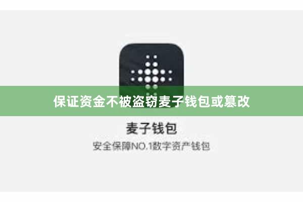 保证资金不被盗窃麦子钱包或篡改