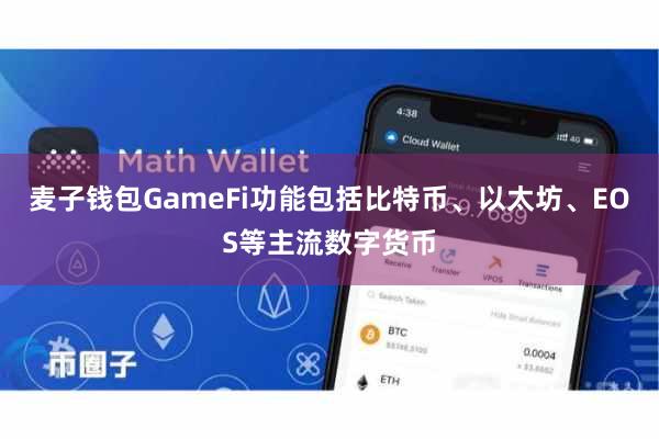 麦子钱包GameFi功能包括比特币、以太坊、EOS等主流数字货币