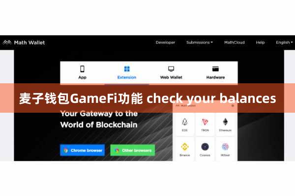 麦子钱包GameFi功能 check your balances
